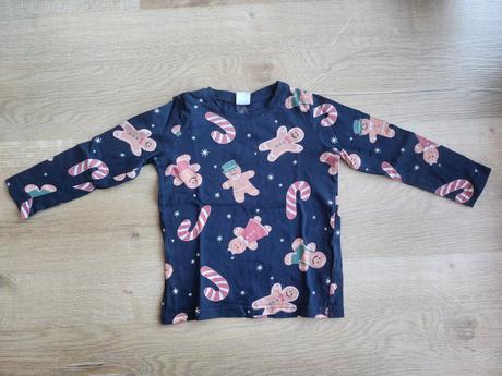 Vianocne tricko s dlhym rukavom lindex 104, lindex,104