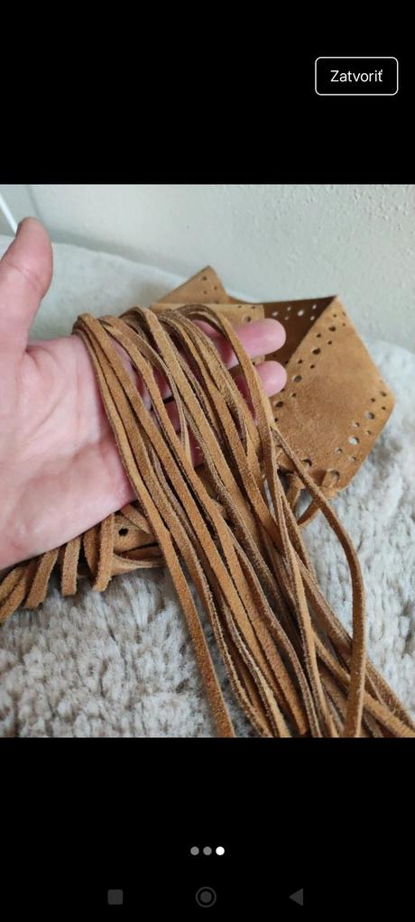 Dámsky kožený opasok, 