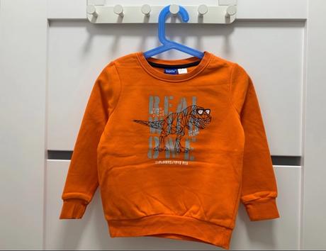 Detská oranžová mikina, lupilu,104