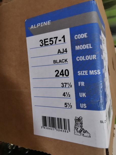 Lyžiarky č. 37 a 1/2, alpina,37