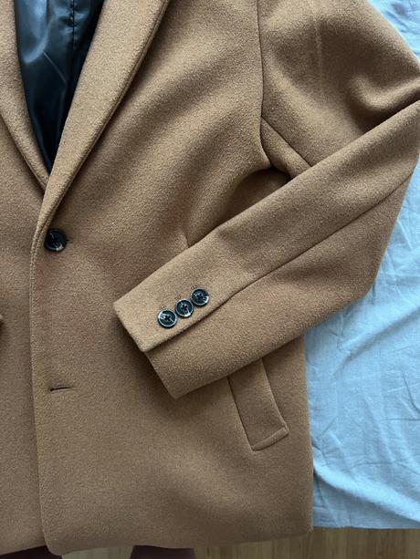Hnedy kabat, pull&bear,m