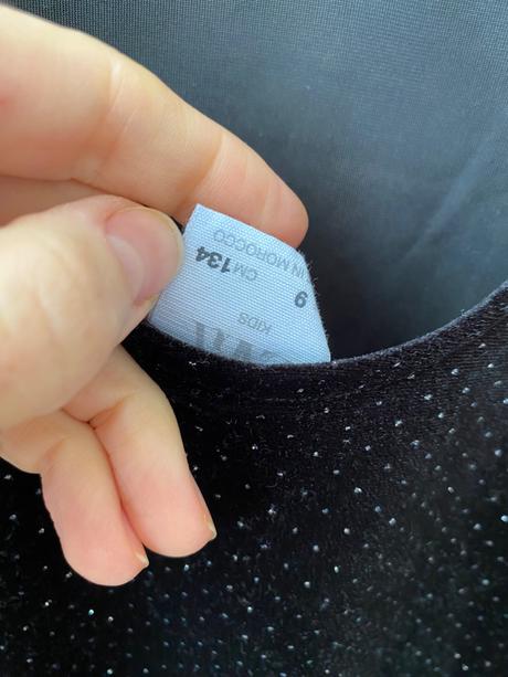 Zamatové body s trblietkami, zara,134