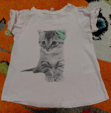 Tričko s krátkym rukávom h&m 86, h&m,86