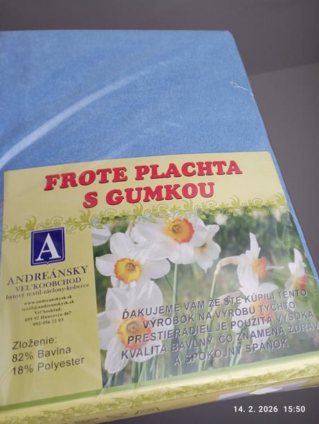 Froté plachta s gumou (už s poštou), 