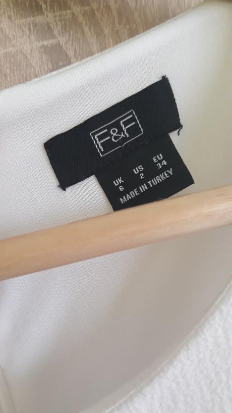 Saty biele  vel 36, f&f,36