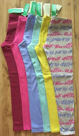 Legíny benetton 6ks veľ. 146, benetton,146