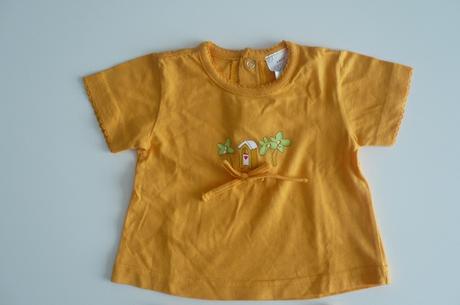 Oranžové tričko s kraťaskami, 62