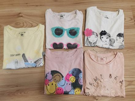 Tričká 5ks, f&f,140