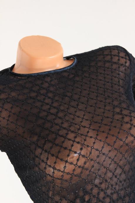 Sieťovaný body top, s/m, s