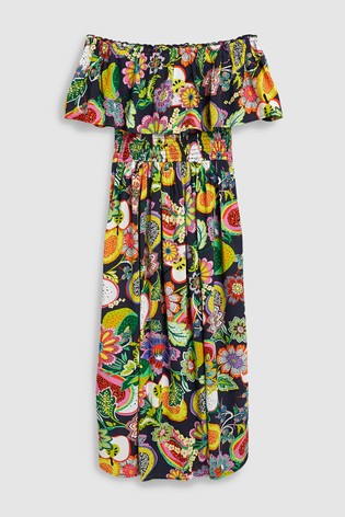 Dlhé farebné šaty, next,38 / m