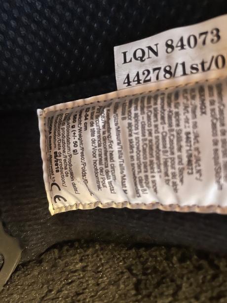 Lyziarska prilba, xs