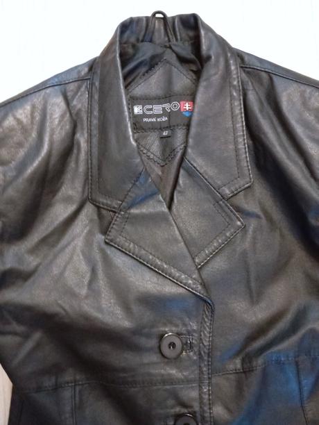 Dámsky kožený kabát, 38