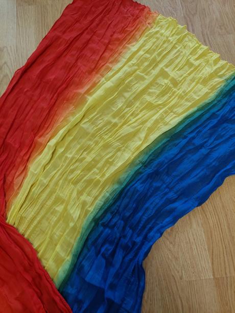 Mnohofarebný prechodný šál - príjemný materiál, 