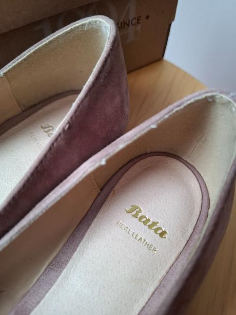 Velúrové baleríny baťa, baťa,36