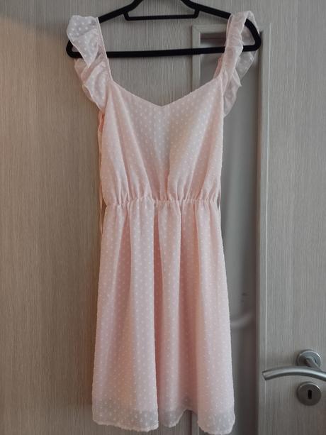 Bledoružove letné šaty, pinkie,s