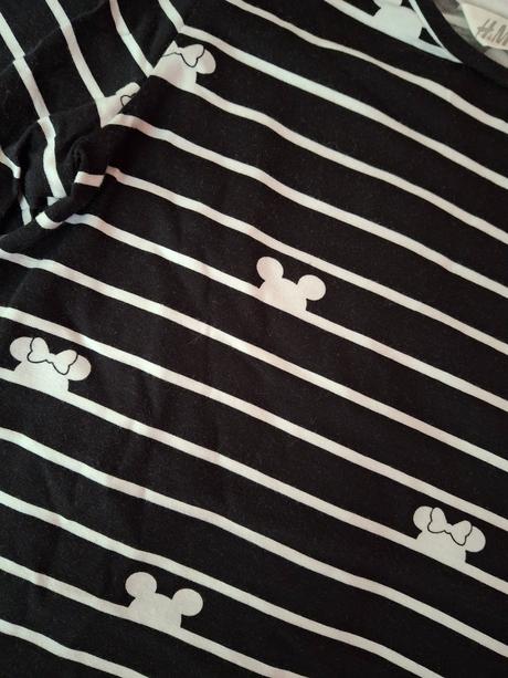 Dievčenské tričko minnie, h&m,110 / 116 / 122 / 128