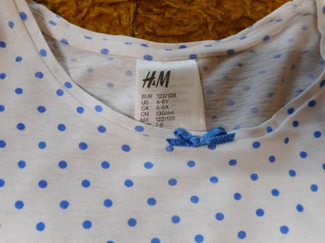 2x dievčenská nočná košieľka, h&m,128
