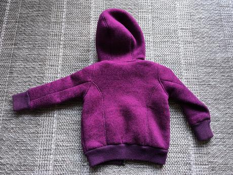 Mikinová bunda zateplená kožušinkou, 98