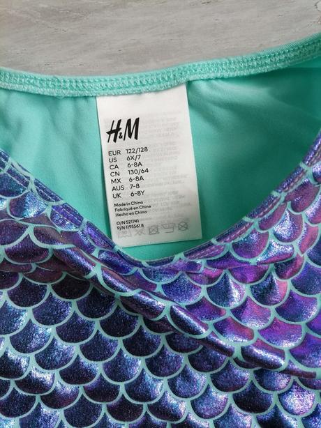 Karnevalovy kostym hm morska panna vel. 122/128, h&m,128