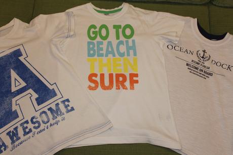 3 biele tričká, george,128