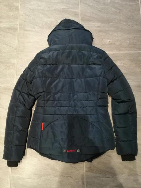 Luxus tmavomodrá zimná bunda marikoo vxs-s, xs