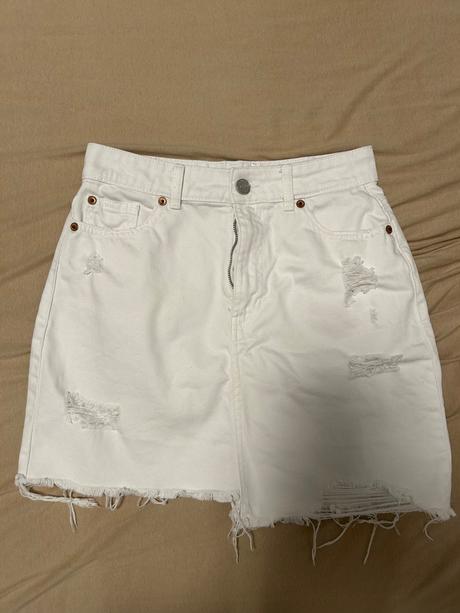 Biela riflova sukna, fishbone,s