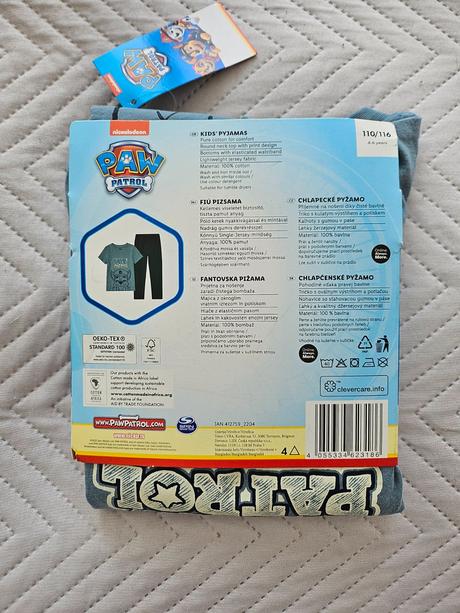Pyžamo paw patrol, nickelodeon,110 / 116