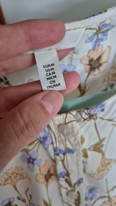 Blúzka s puf rukávmi, h&m,m