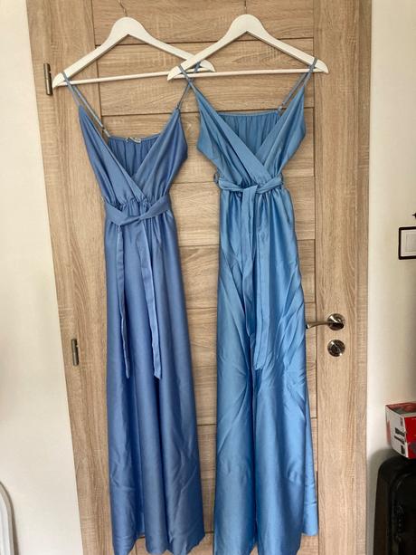 Spolocenske satenove saty, s