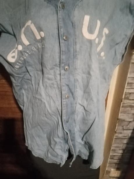 Dámska riflova košeľa bez rukava,