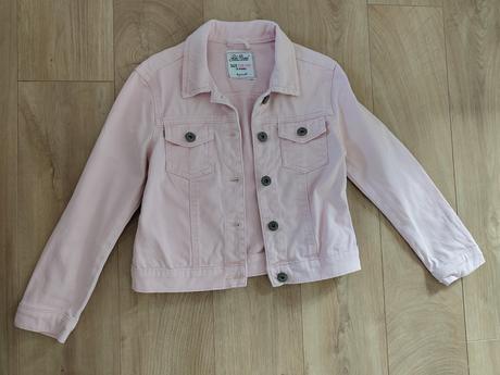 Riflova bunda+ saty h&m velkost 134_140, h&m,134