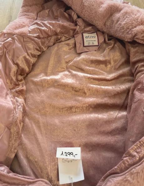 Krásna dievčenská bunda na zimu/chladnú jeseň, 158