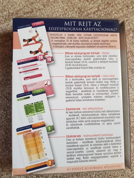 Rubint réka otthoni edzésprogram kártyák,