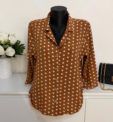 Bodkovaná blúzka only classy chic, only,40