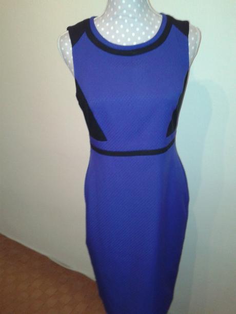 Modrofialovo-čierne púzdrové šaty dorothy perkins, dorothy perkins,38