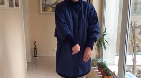 Športový podšitý kabát, l