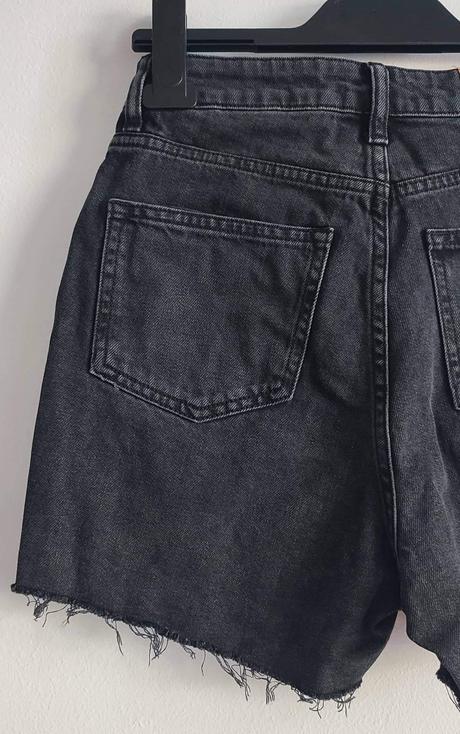 Riflové šortky s vysokým pásom h&m, h&m,xs