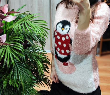 Sveter s tučniakom, s