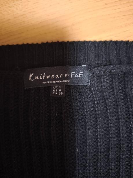 Čierny cardigan, f&f,36