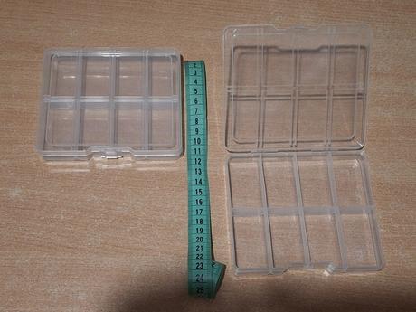 Úložný box na lego diely korálky gombíky skrutky,