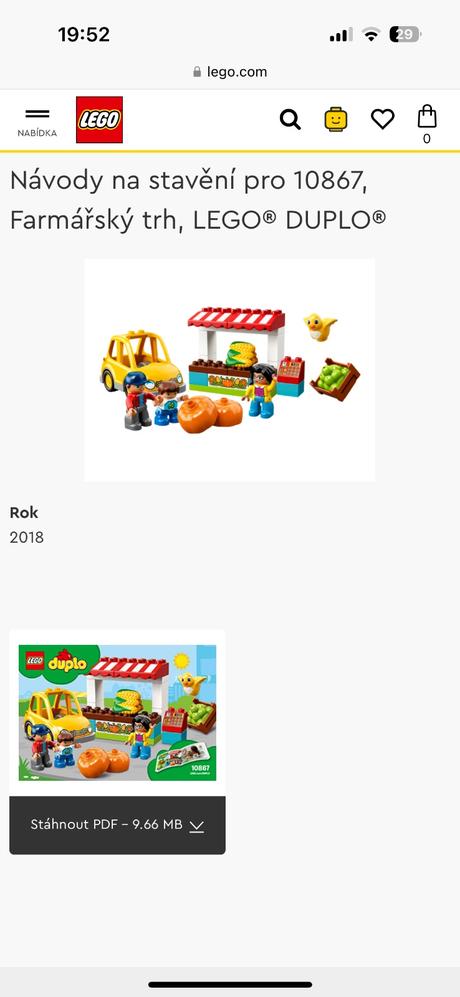 Lego duplo farmársky trh,