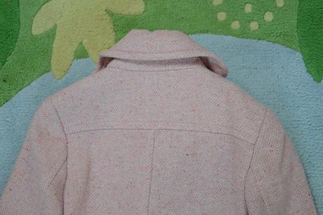 Ružový vlnený kabát lifeline, 38