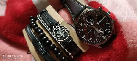 Pánsky set, hodinky s náramkami, 