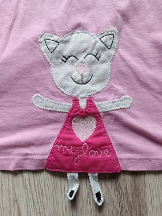 Ružová tunika s mačičkou, 122