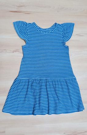 Modré pásikavé šaty, 134