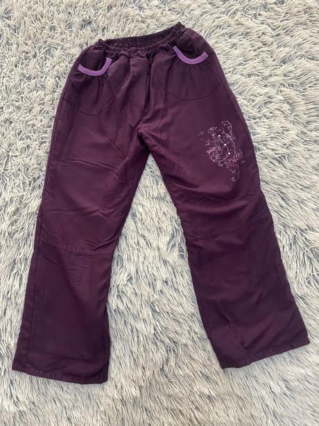 Dievčenské zateplené nohavice, 122