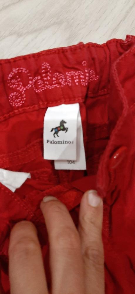 Cervene tenké nohavice, palomino,104