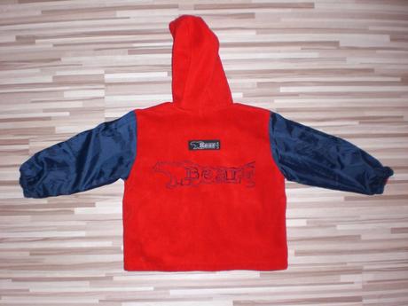 Obojstranná prechodná bunda-sveter bear, 116