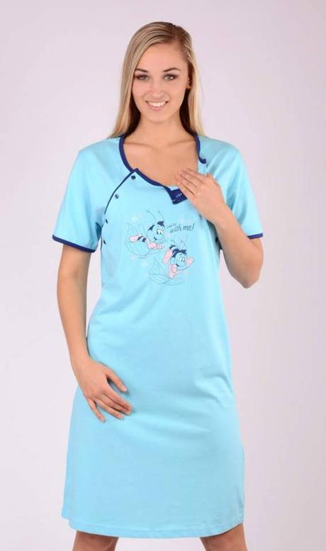 Materská nočná košieľka na kojenie, l / m / s / xl / xxl