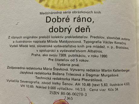 Dobré ráno, dobrý deň-prvé vyd.1990,